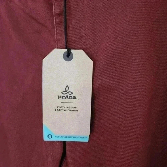 prAna Kara Jean Vino Burgundy Low Rise Denim New With Tags Women's Plus size 18 - Picture 7 of 8